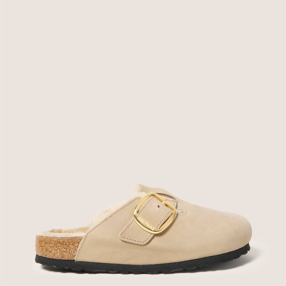 Birkenstock Women's Boston Big Buckle Shearling clogs size 38 - Picture 2 of 15